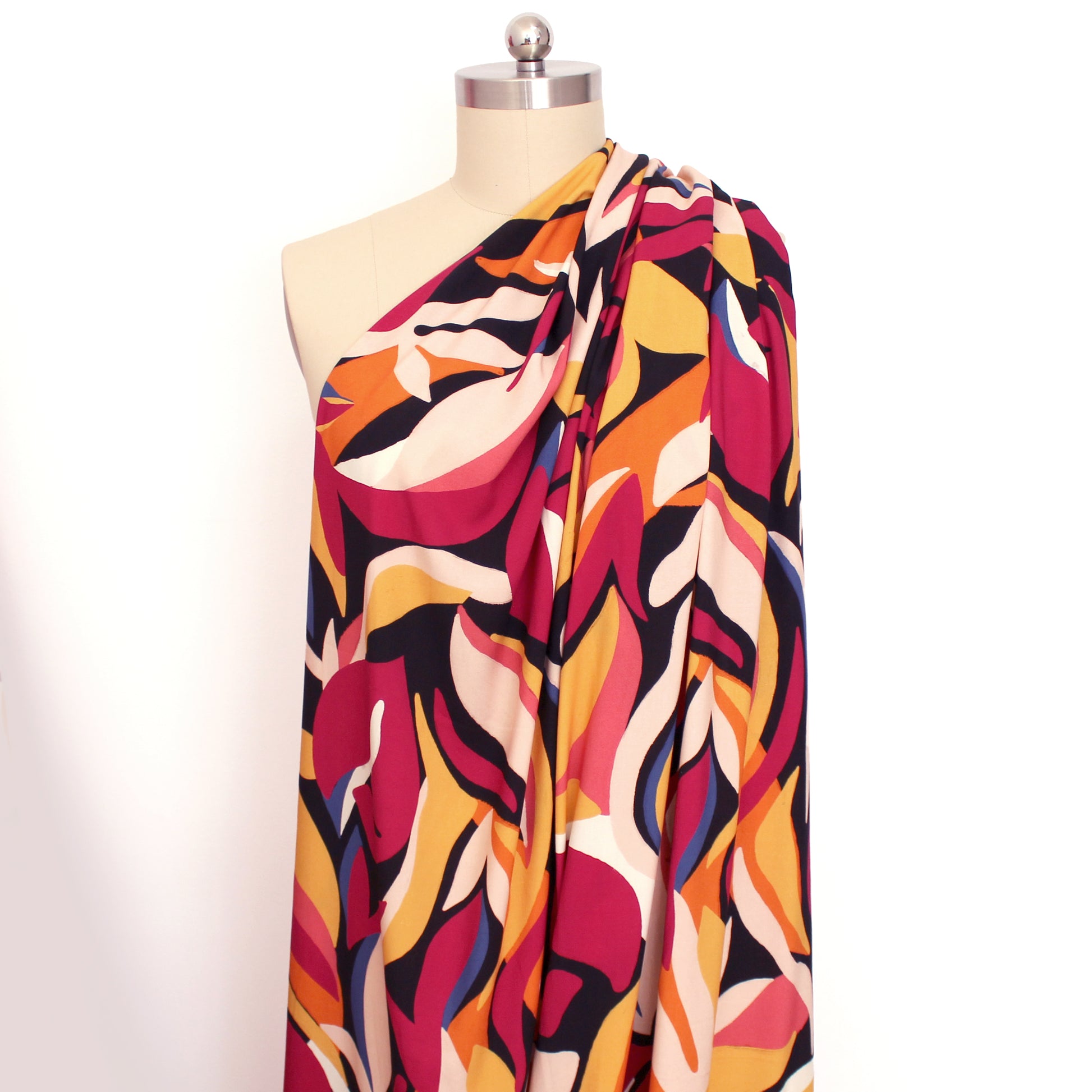 Pucci-esque tropical viscose woven