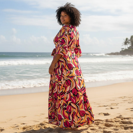 Pucci-esque tropical viscose woven