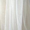 extra wide 130" stretch mesh tulle - snow white