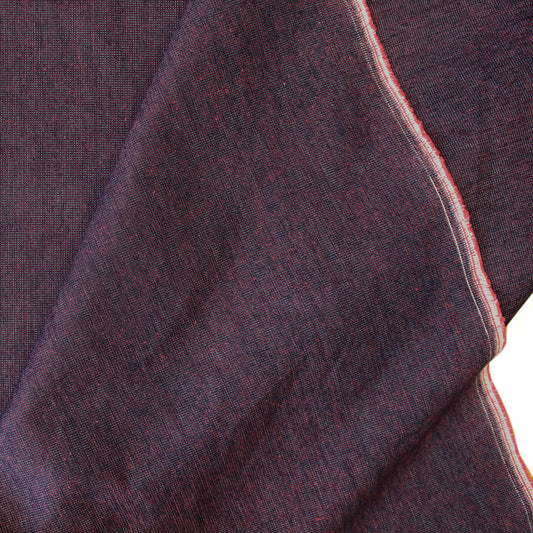 cross dye denim - medium indigo/cherry