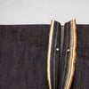 ottoman weave mid-weight selvage denim - indigo/caramel