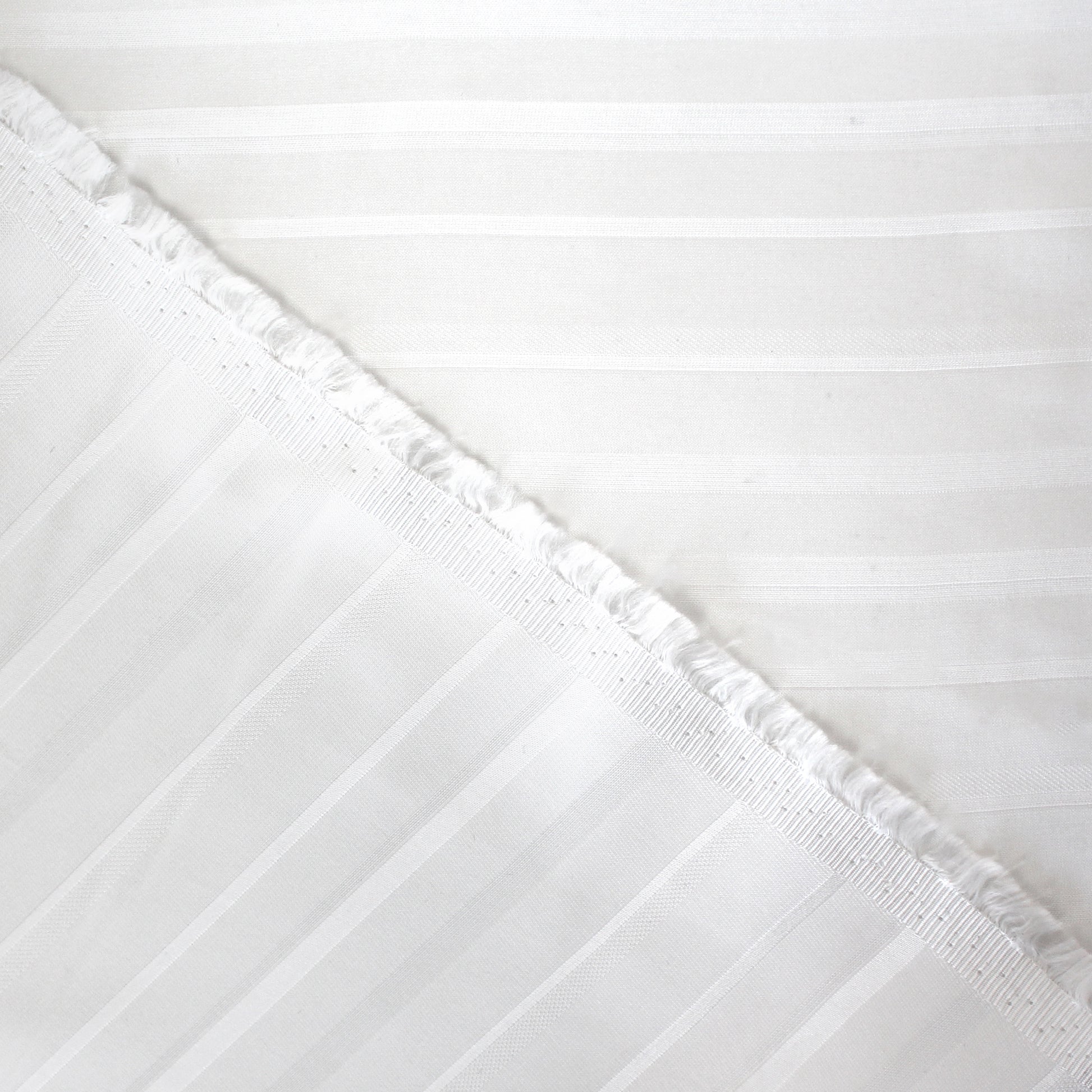 deadstock jacquard stripe acetate lining - soft white