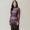 deadstock soft mesh - plum ombre