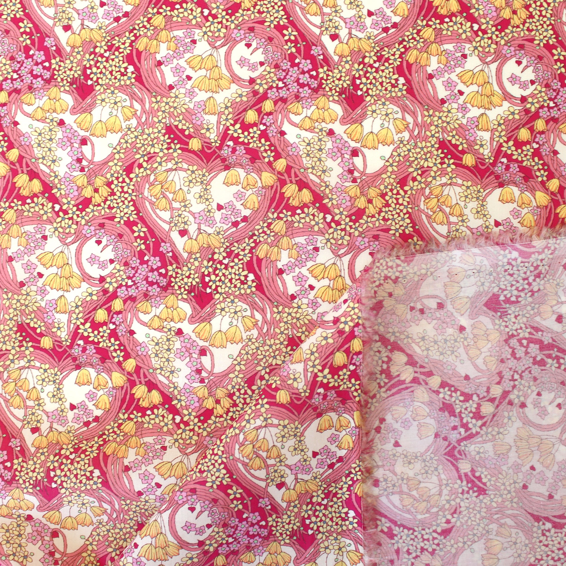 Liberty Art Prints - floral heart motif Tana Lawn™ Cotton