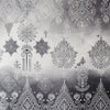 European 'floral medallion' linen dressweight woven