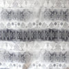 European 'floral medallion' linen dressweight woven