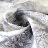 European 'floral medallion' linen dressweight woven