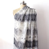 European 'floral medallion' linen dressweight woven