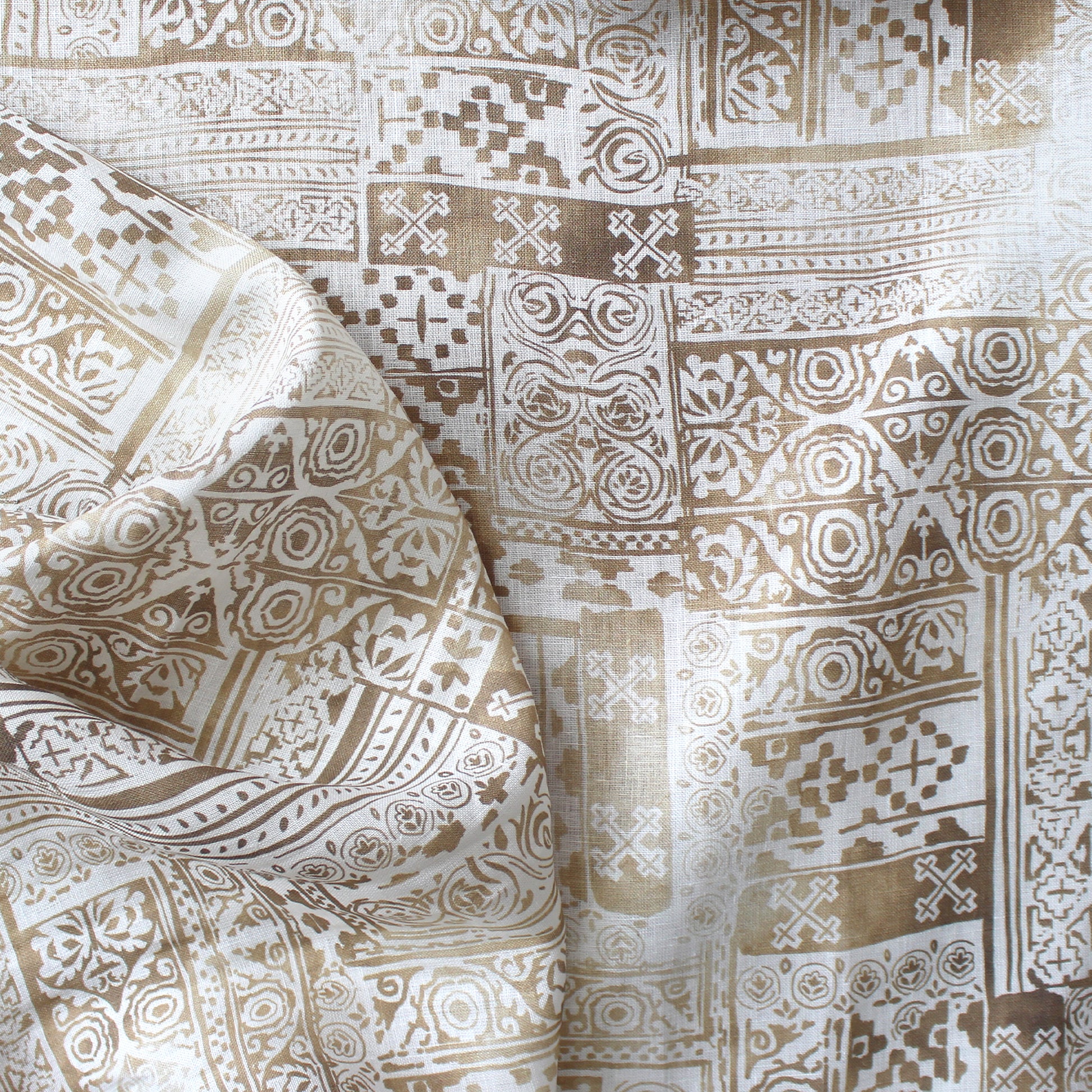 European 'travertine' linen dressweight woven