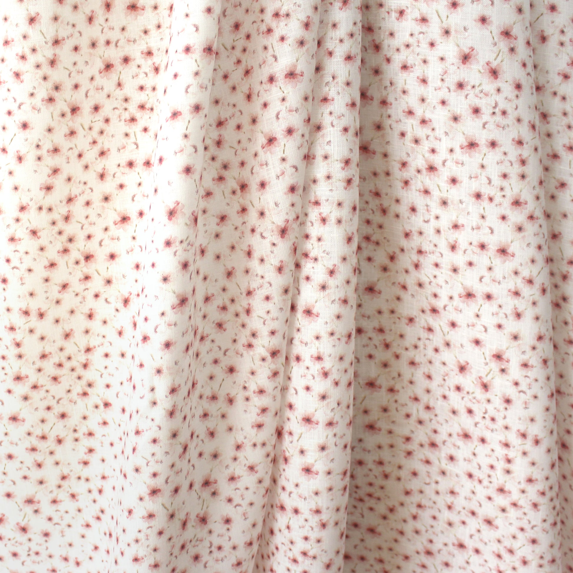 European 'falling phlox' linen dressweight woven