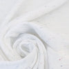 mousseline cotton double gauze - speckled white