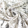 'olive leaf' linen dressweight woven, Oeko-Tex cert.