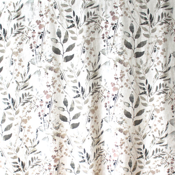 'olive leaf' linen dressweight woven, Oeko-Tex cert.