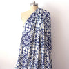 European shibori-style linen stretch woven