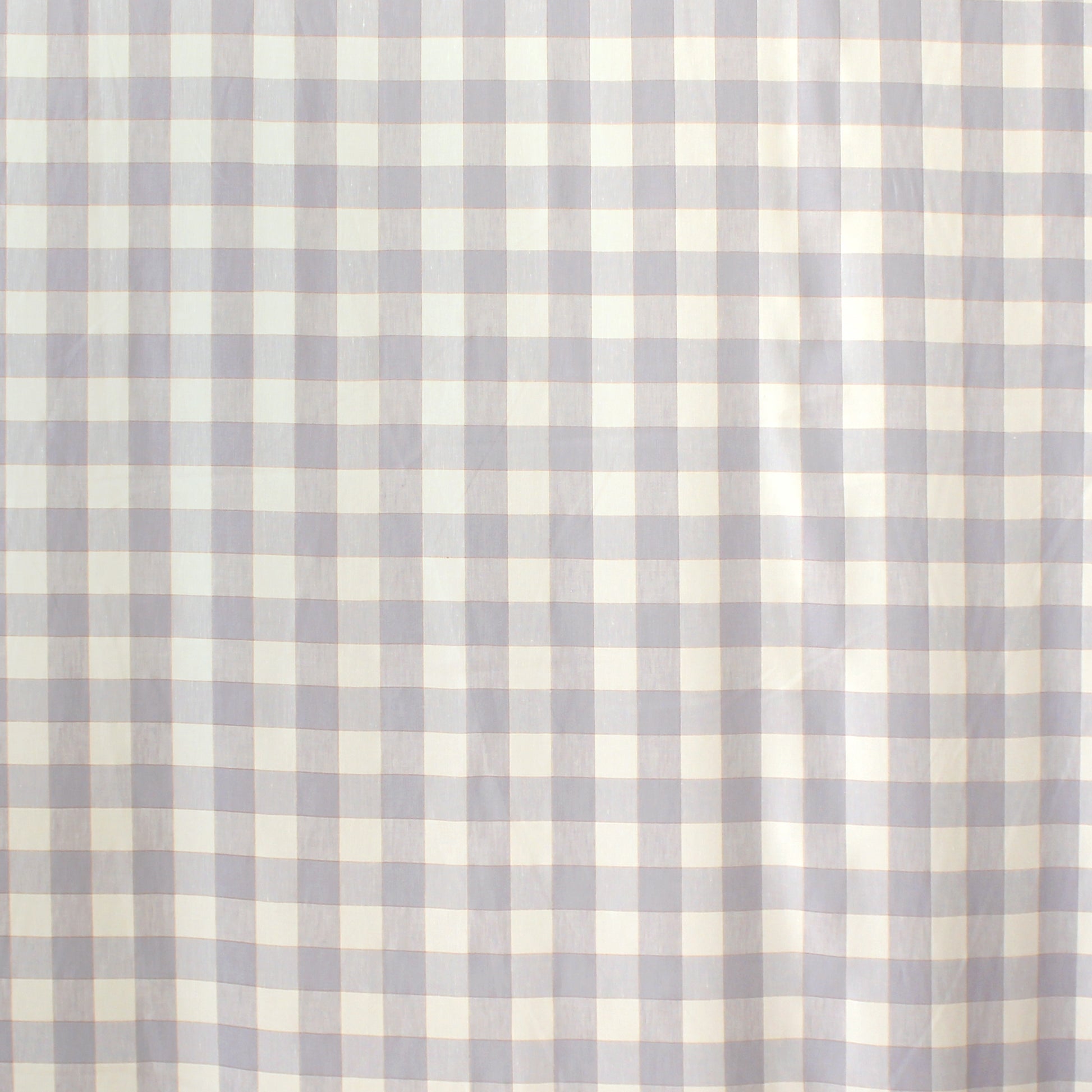 European buffalo check linen stretch woven - cool gray/rose gold