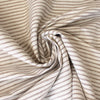 European varying stripe linen/rayon stretch woven