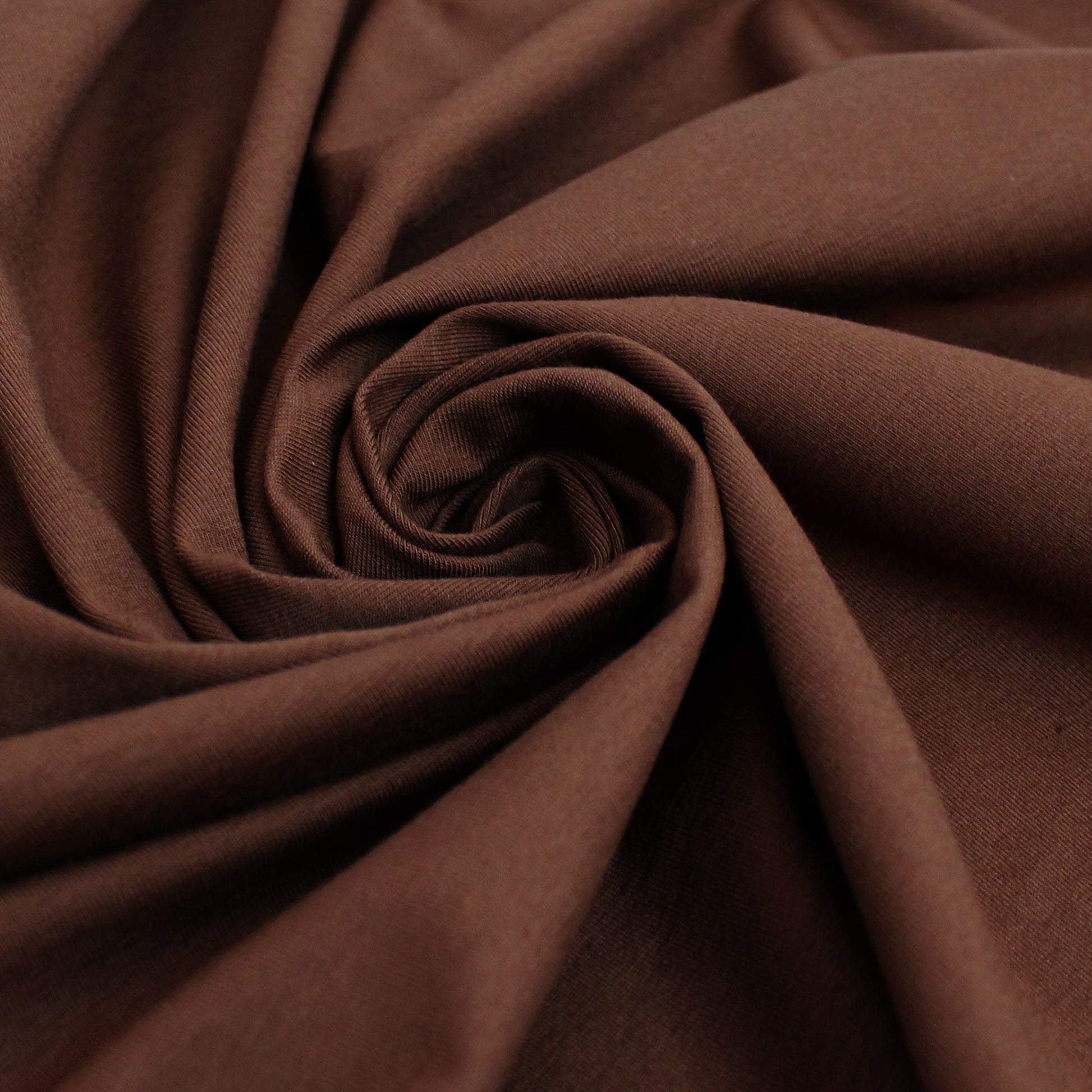 eco knit cotton/spandex jersey - milk chocolate