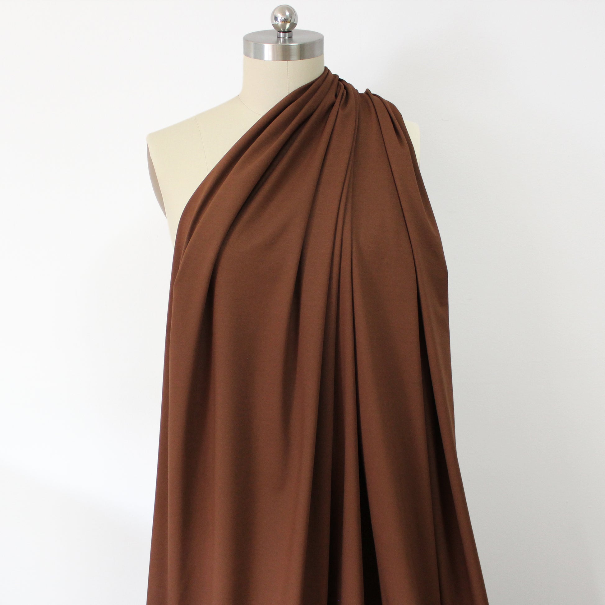 eco knit cotton/spandex jersey - milk chocolate