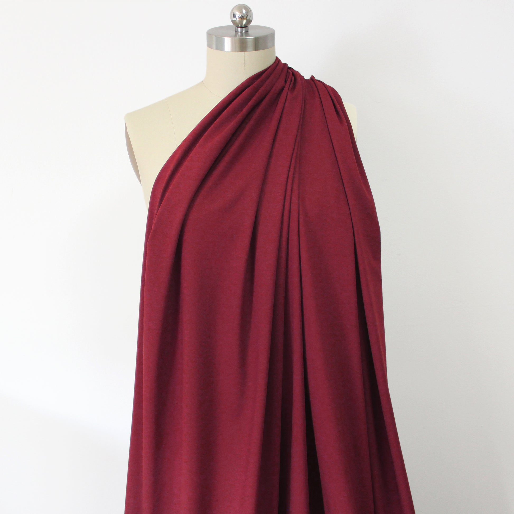 eco knit cotton/spandex jersey - garnet