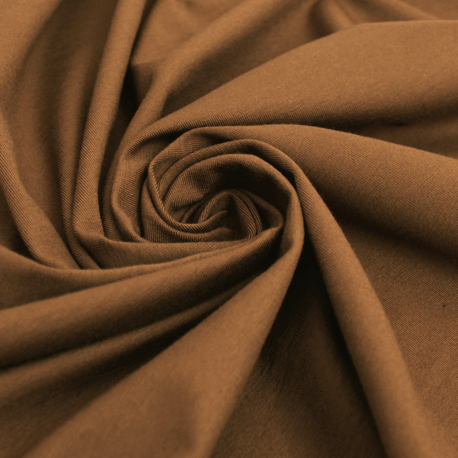 eco knit cotton/spandex jersey - tobacco