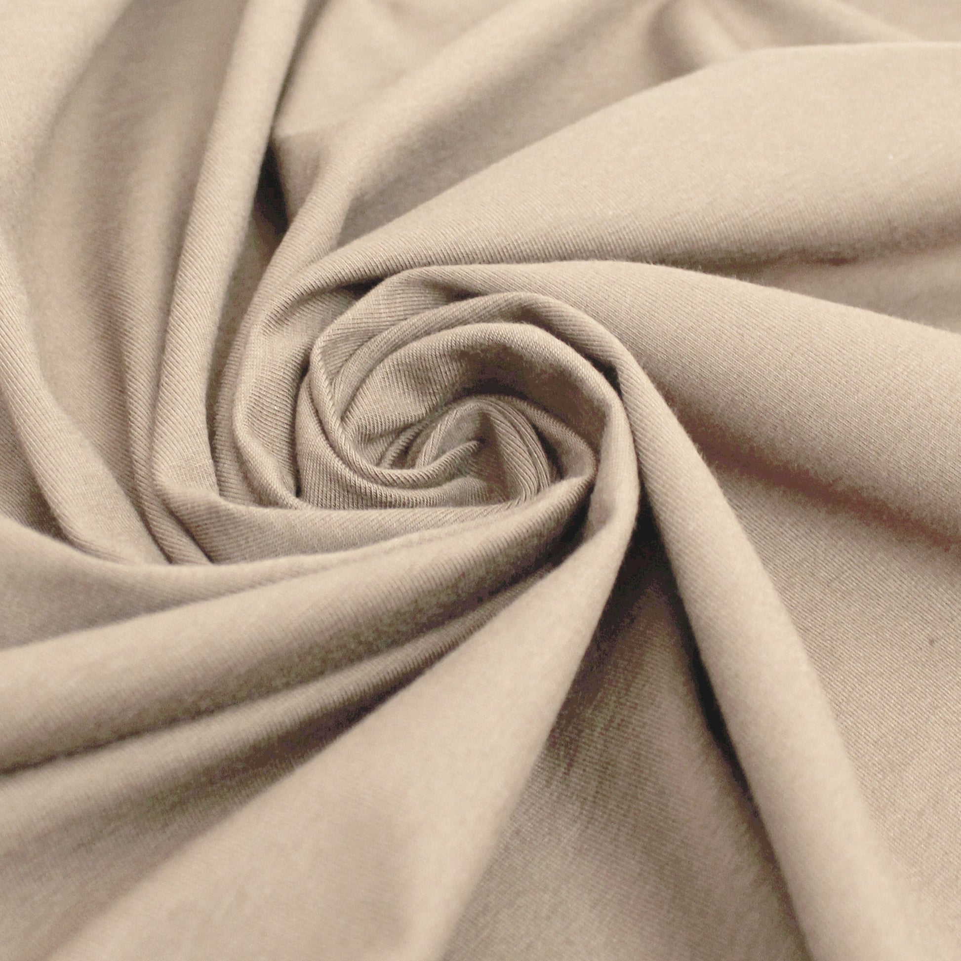 eco knit cotton/spandex jersey - light khaki