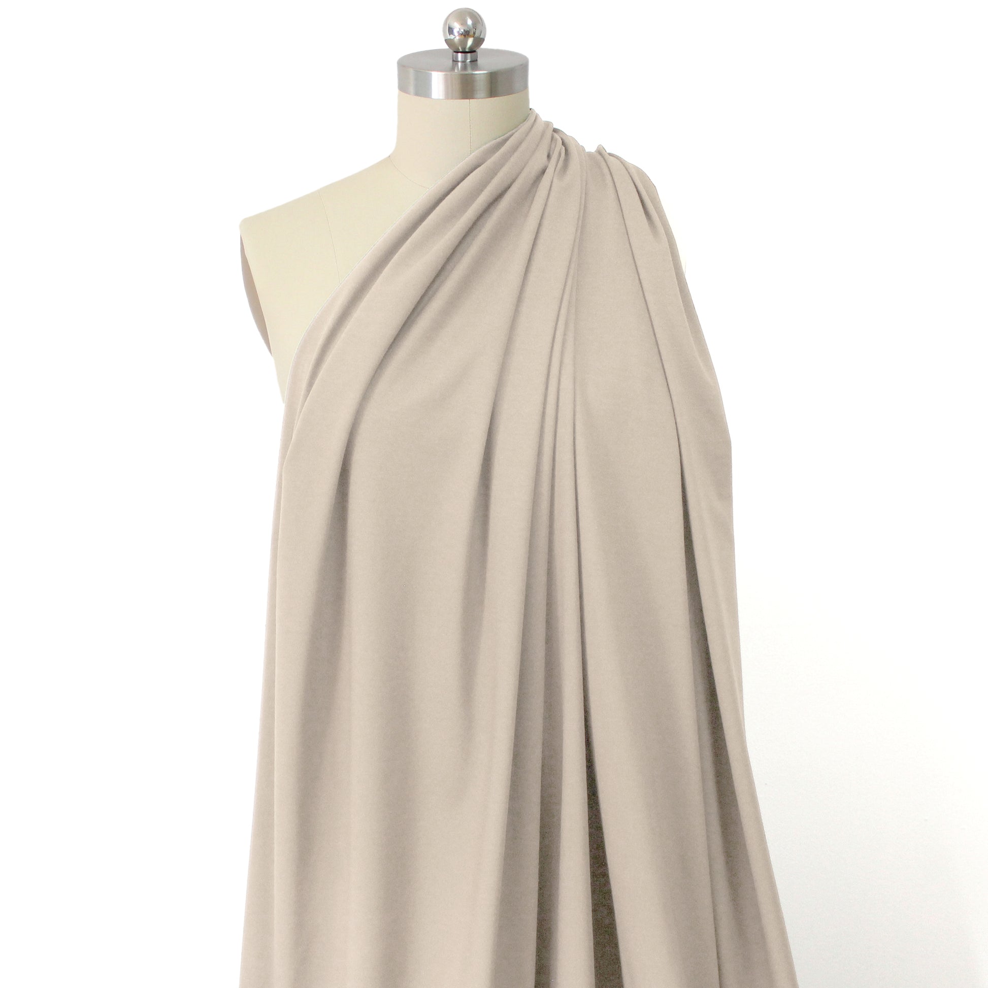 eco knit cotton/spandex jersey - light khaki