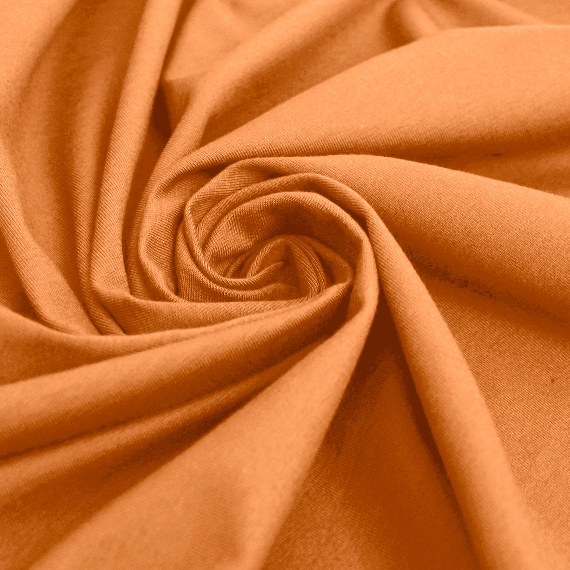 eco knit cotton/spandex jersey - orange melon