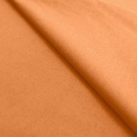 eco knit cotton/spandex jersey - orange melon