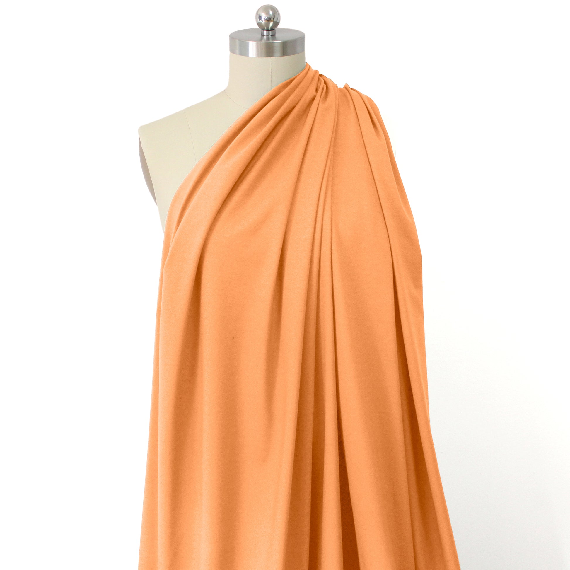 eco knit cotton/spandex jersey - orange melon