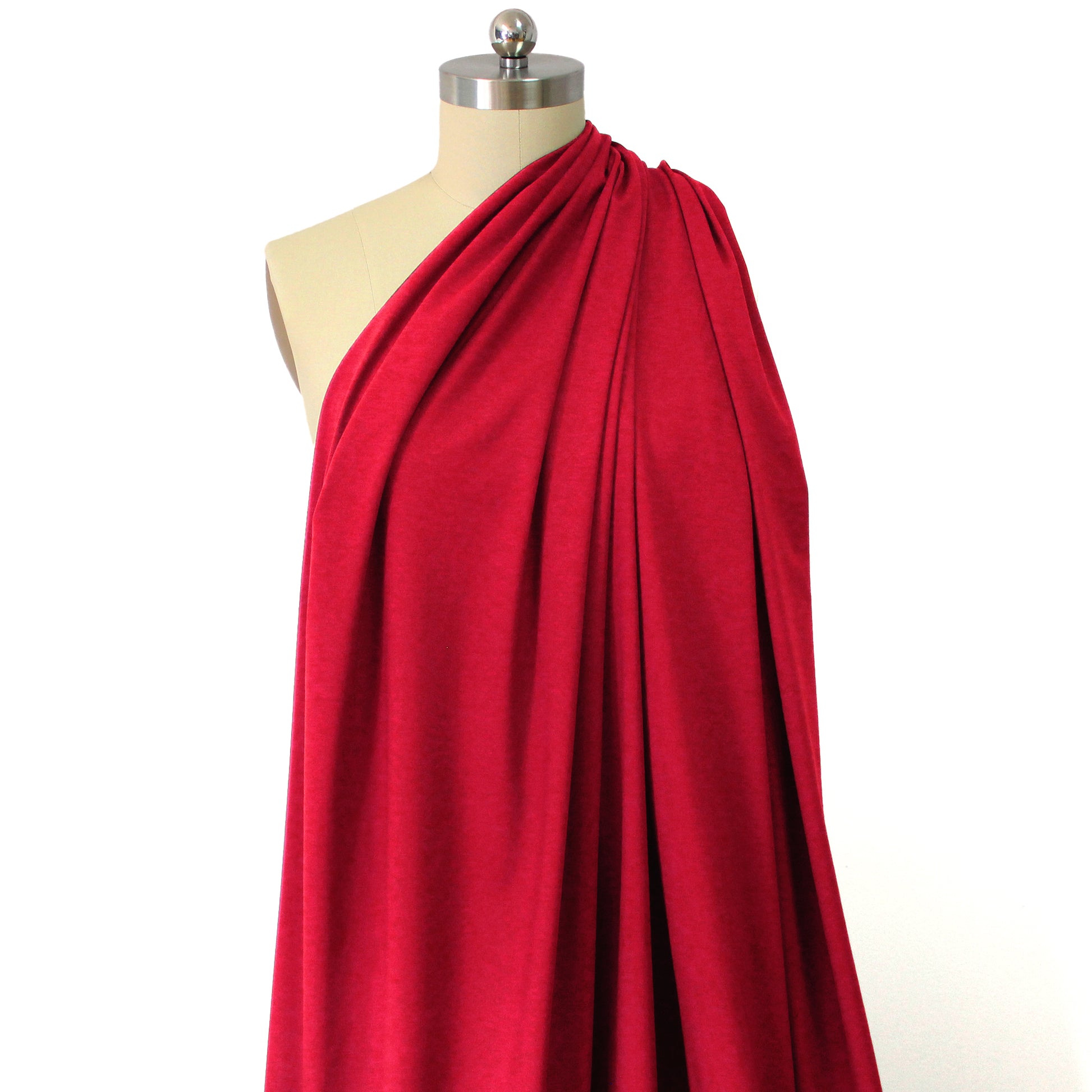 eco knit cotton/spandex jersey - scarlet red