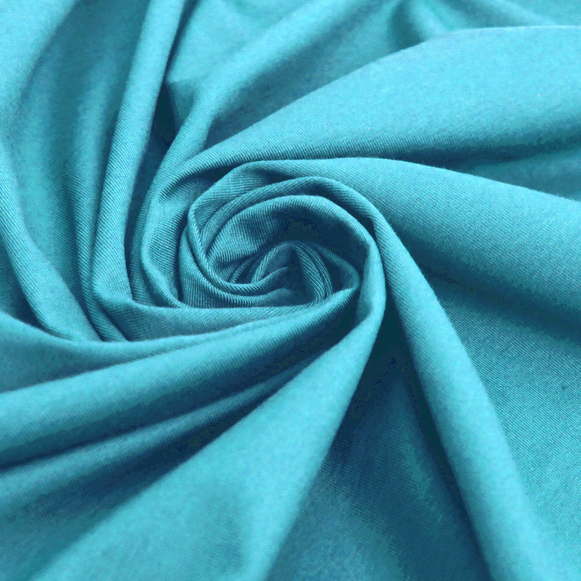 eco knit cotton/spandex jersey - surf blue