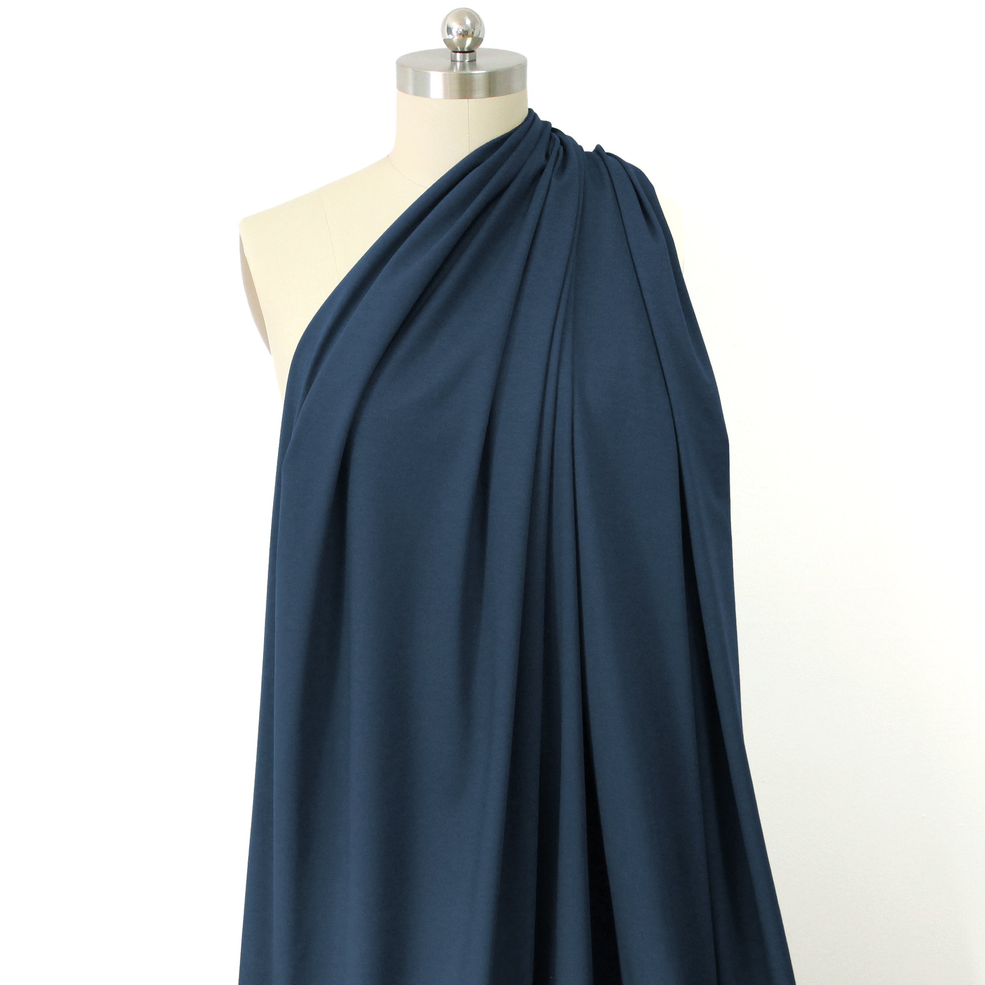 eco knit cotton/spandex jersey - marine blue
