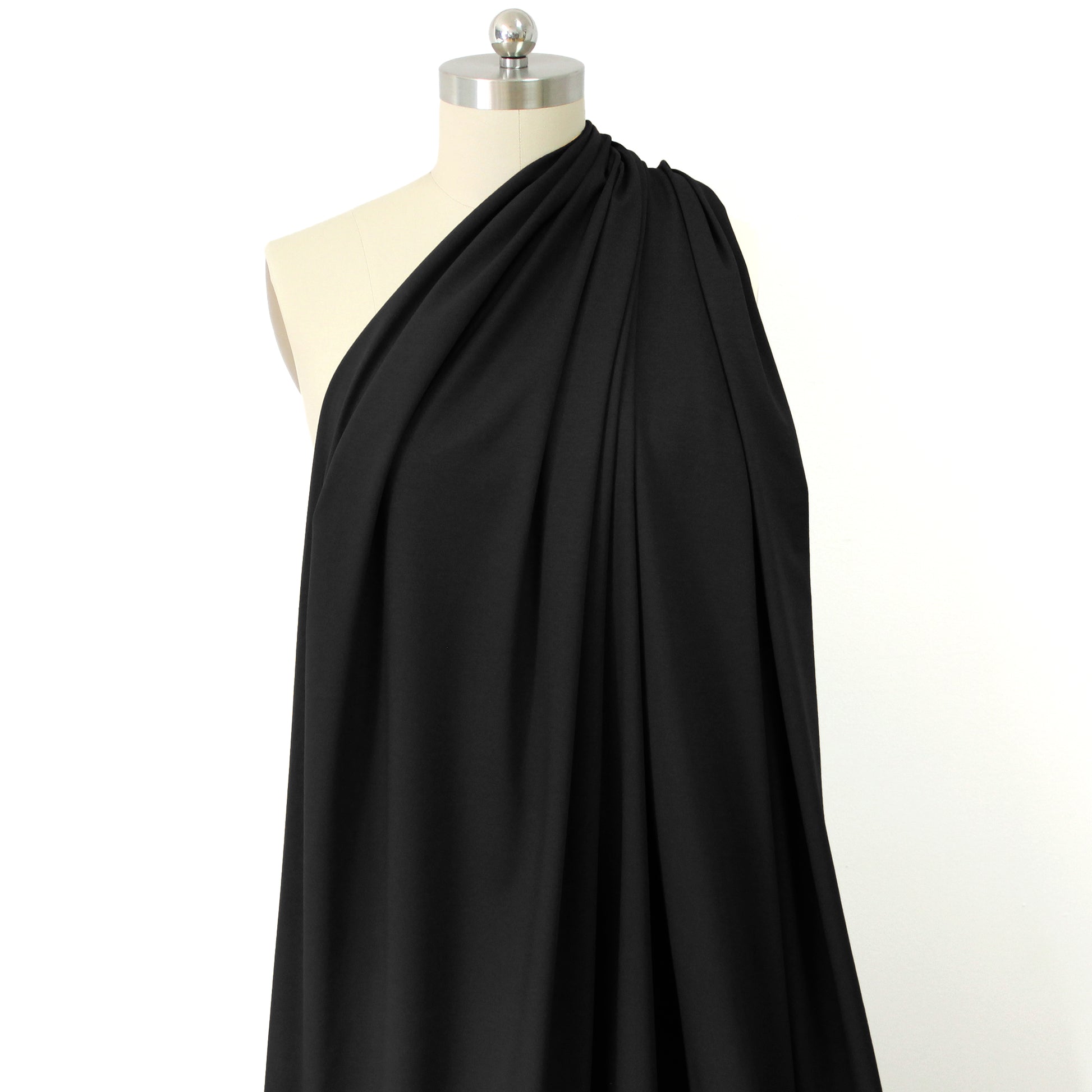 eco knit cotton/spandex jersey - black