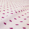 Italian "clip dot grid" clipped weave poplin