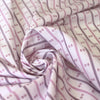 Italian "clip dot stripe" clipped weave poplin
