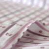 Italian "clip dot stripe" clipped weave poplin