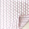 Italian "clip dot stripe" clipped weave poplin