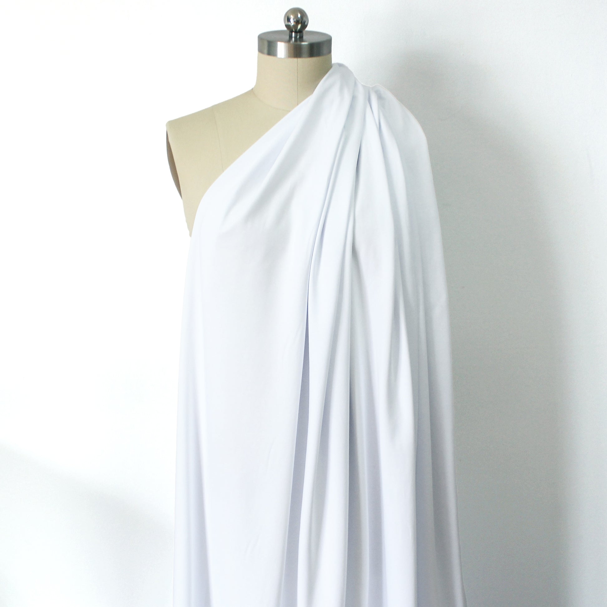 eco knit cotton/spandex jersey - optic white