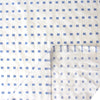 Italian "clip dot square" clipped weave poplin