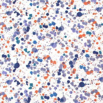 Italian 'paint drop' printed cotton poplin