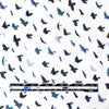 Italian 'petite birds' stretch cotton poplin