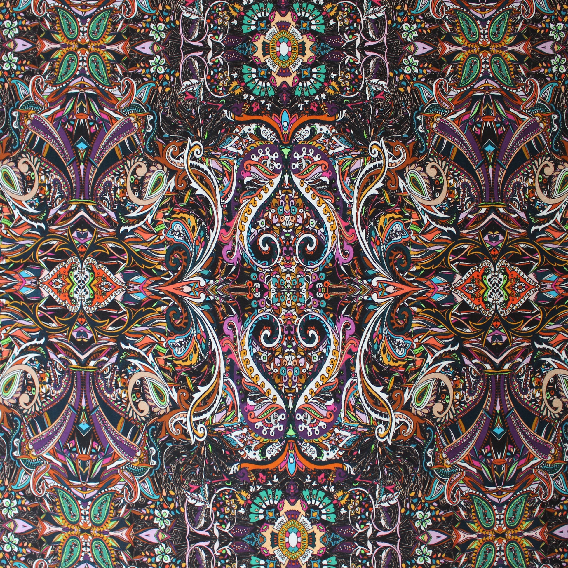 Italian 'paisley reflection' stretch cotton shirting