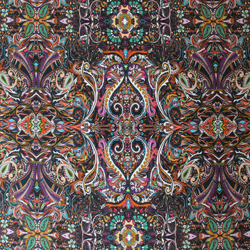 Italian 'paisley reflection' stretch cotton shirting