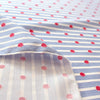 Italian "cabana citrus" striped cotton poplin