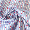 Italian "cabana citrus" striped cotton poplin