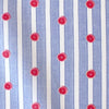 Italian "cabana citrus" striped cotton poplin