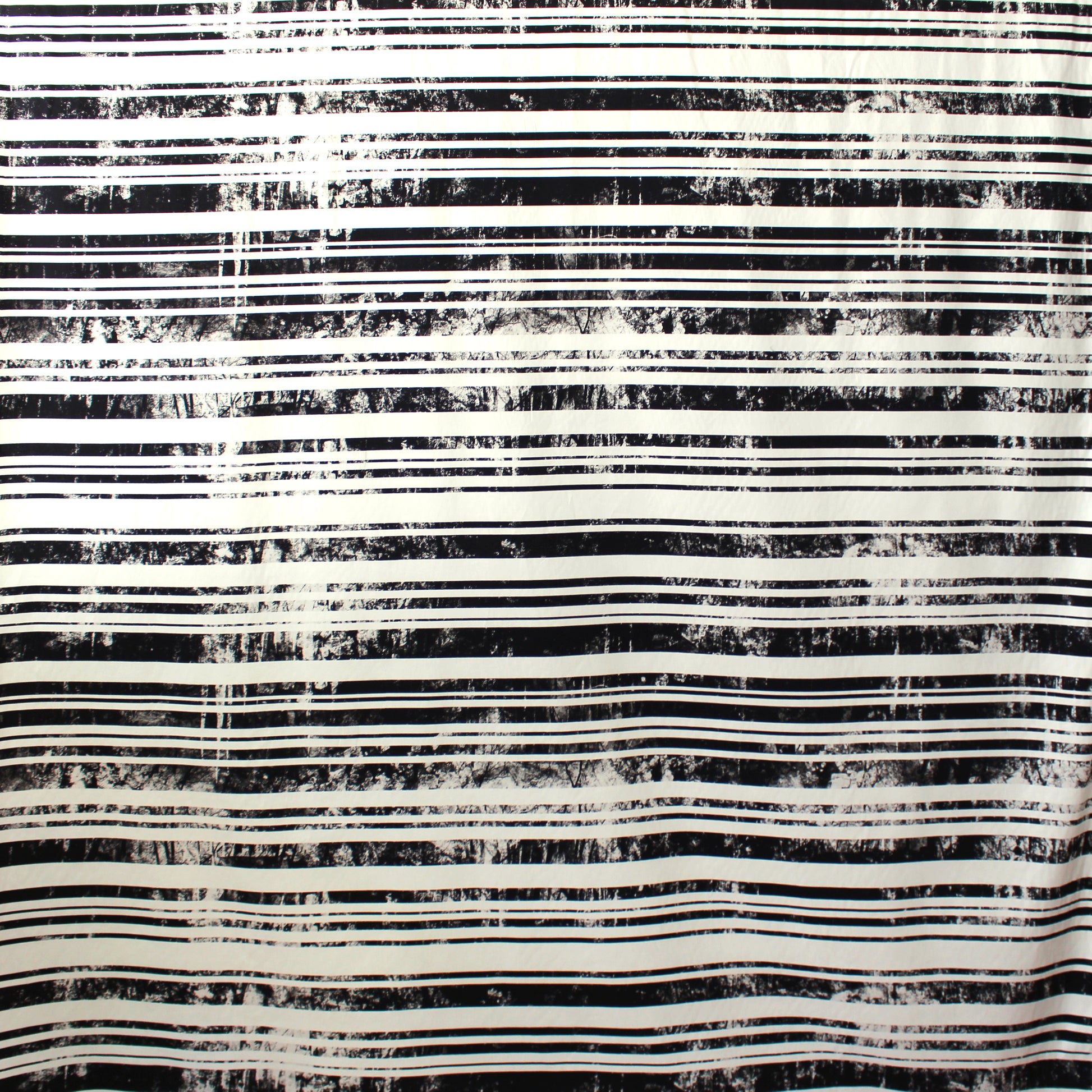 Italian 'trees behind stripes' stretch cotton shirting