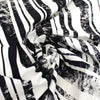 Italian 'trees behind stripes' stretch cotton shirting