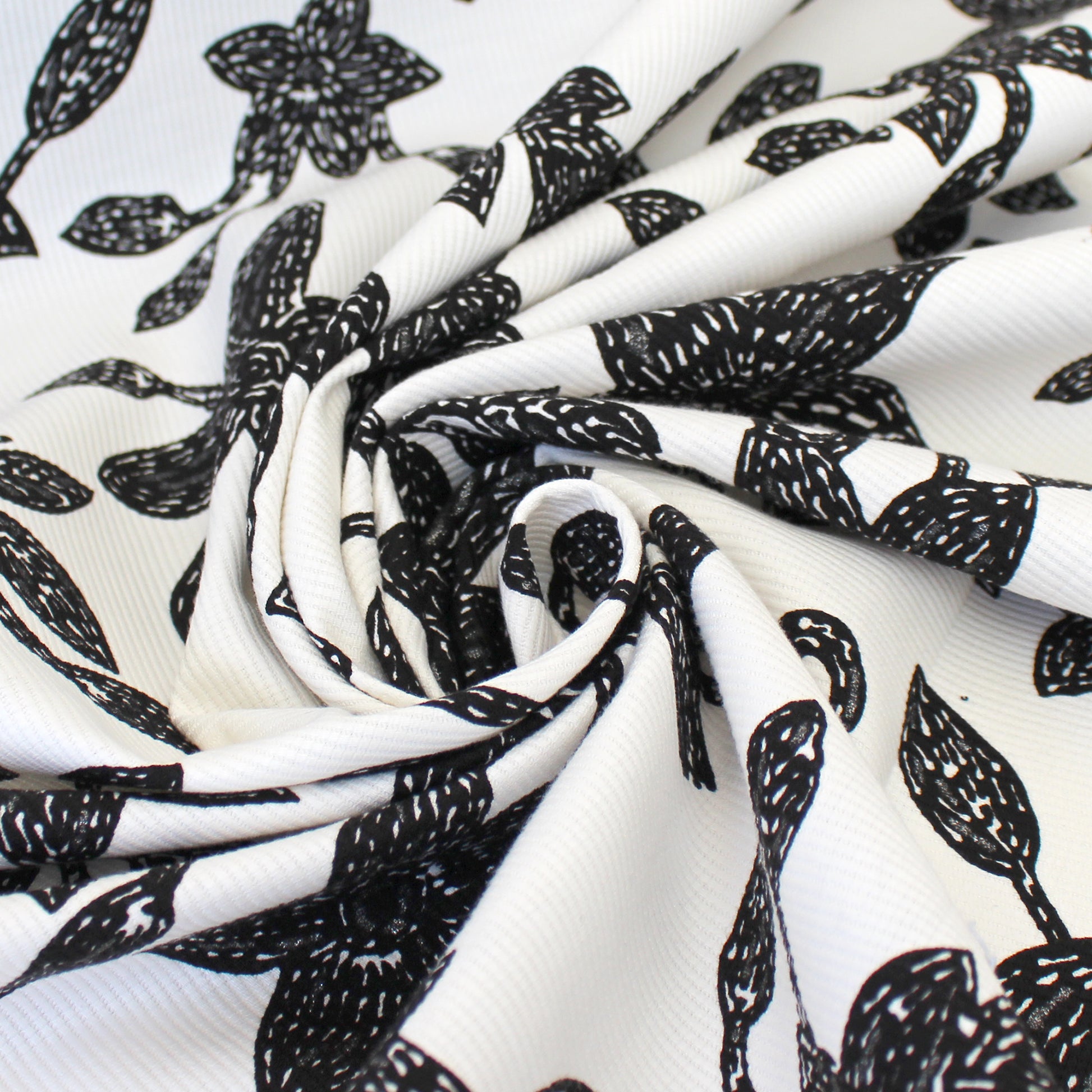 Japanese 'floral cord' cotton corduroy