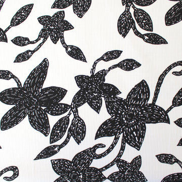 Japanese 'floral cord' cotton corduroy